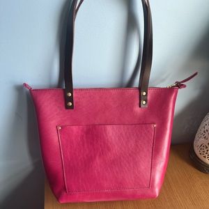 Portland Leather Goods Hibiscus Medium Zipper Tote